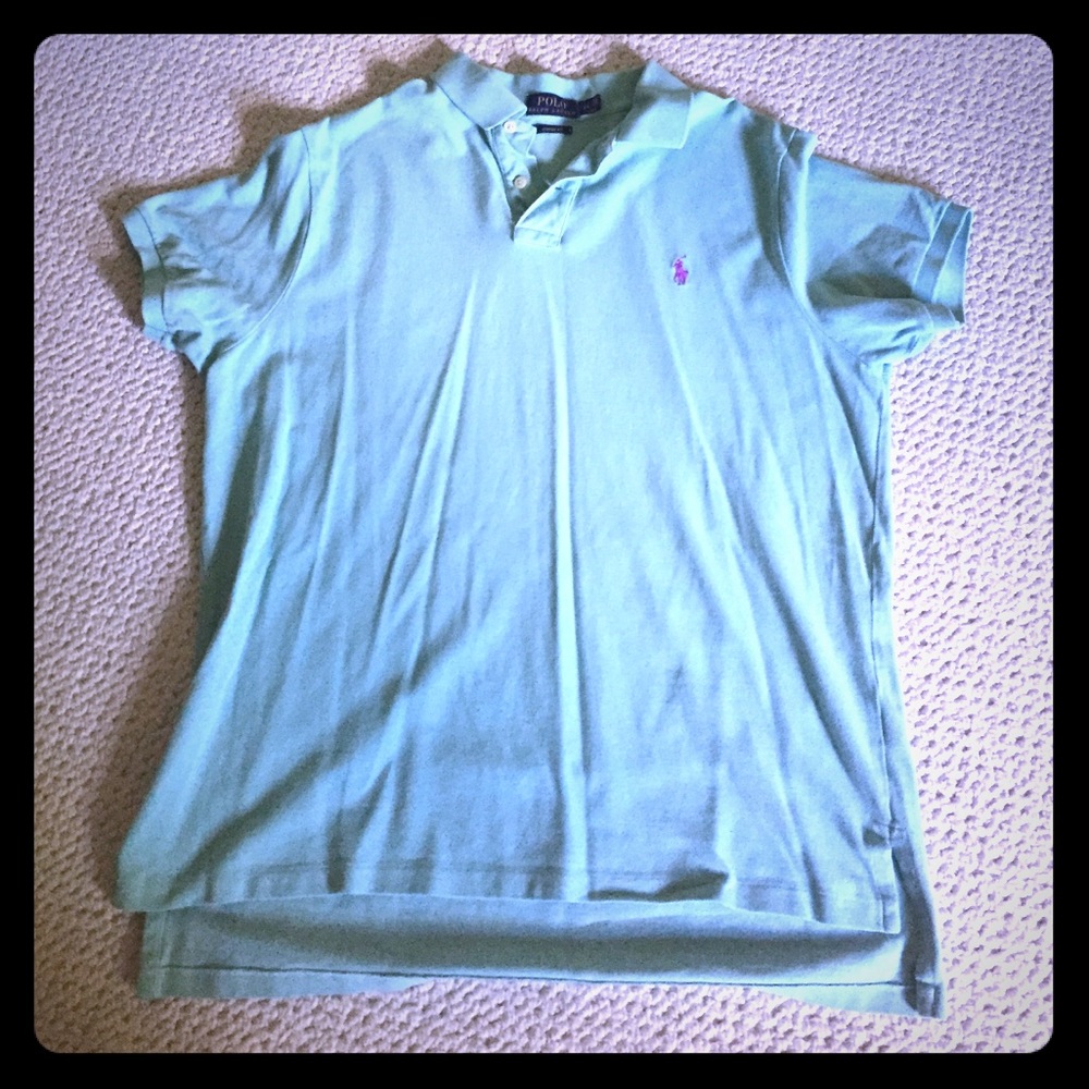 Light green men's XL polo shirt. Never worn