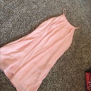 Pink lined dress