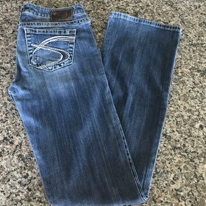 Silver Jeans "Tuesday" low rise boot cut 29x35