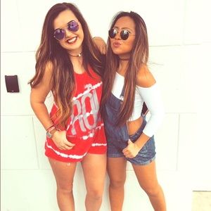 Pink/Purple lens Ray Bans