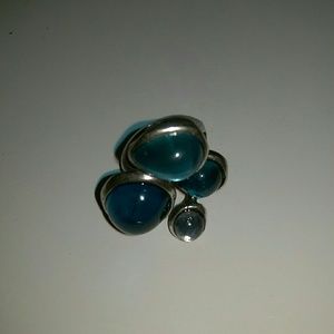 Lyra Ring Teal - size 8 Grace Adele