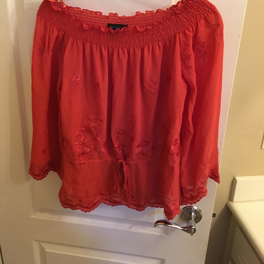 Off the shoulder blouse