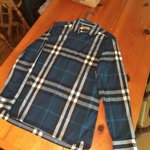 Men's Burberry Brit Men's Button Down Shirt Large