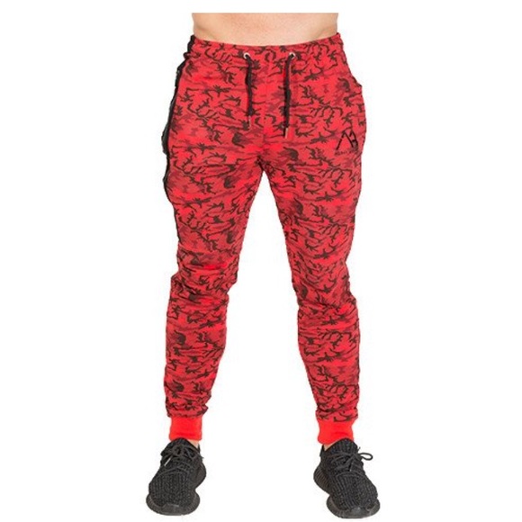 Modus Apparel Tech Joggers - Camo Red - Picture 2 of 4