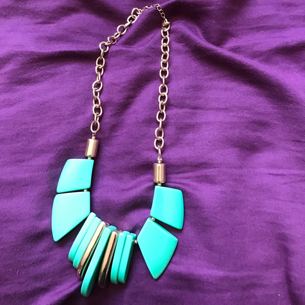 Teal necklace