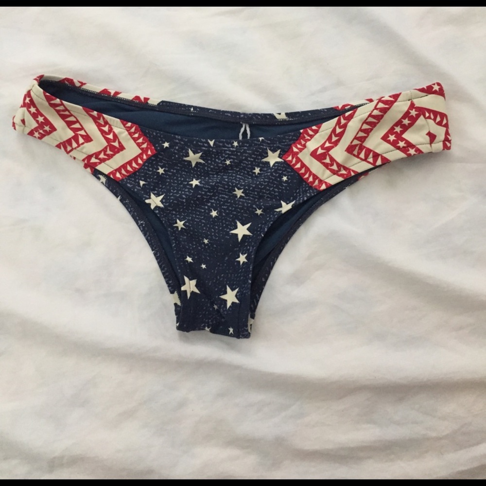 Patriotic rip curl bathing suit bottoms