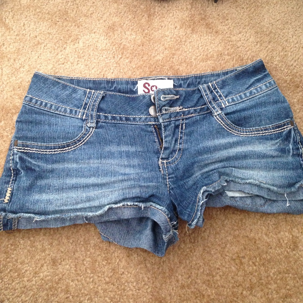 Denim jean shorts
