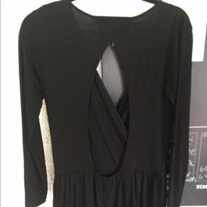 Size 8 longsleeve romper. Wrap front. Keyhole back