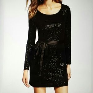 EXPRESS black sparkle dress