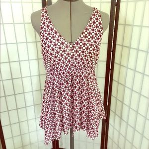 Retro Dot Micheal Kors peplum tank