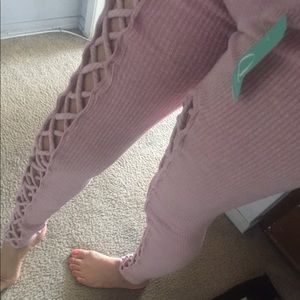 High waist Crisscross sleggings