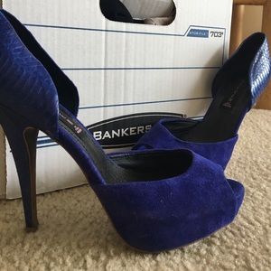 Steven by Steve Madden LANICE suede/leather heels