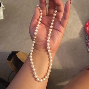 Gold and Pearl Necklace