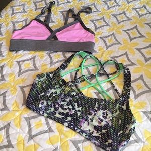 Two size 6 lululemon bras