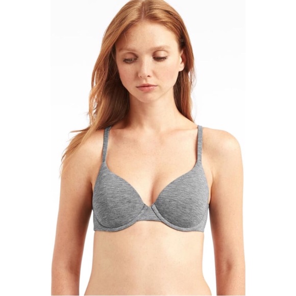 GAP Intimates & Sleepwear Body Breathe Tshirt Bra In Heather Gray