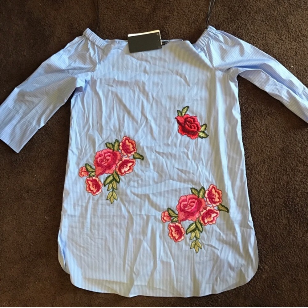 Zara off the shoulder dress