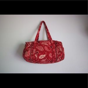 Vera Bradley weekender duffle.
