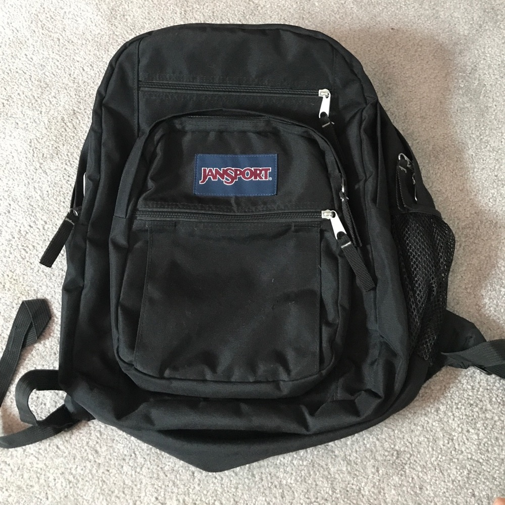 Jansport Big Student Black Bookbag