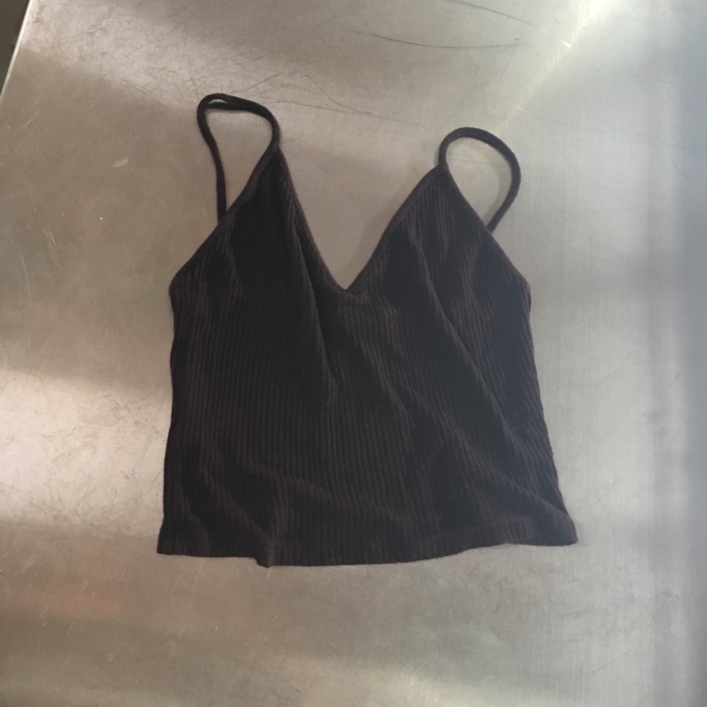Brandy maroon crop top