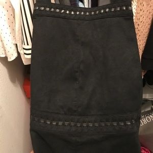 Shorts - Suede black overalls Shorts - Suede black overalls