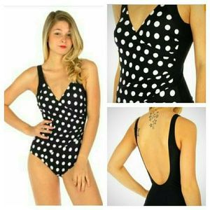 Polka dot swimsuit