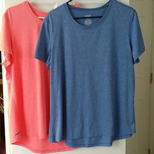 Two womens work out shirts size xxl