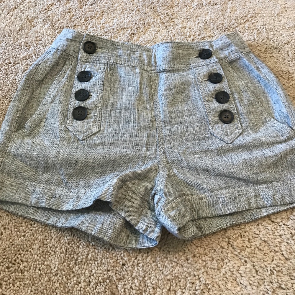 High wasted sailor shorts