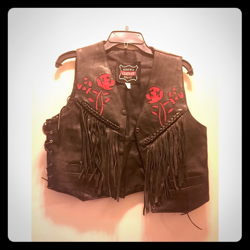 Fringe Leather Vest 🏍