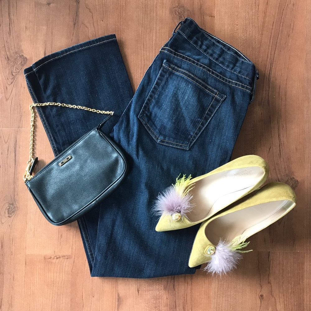 J Crew matchstick denim in ultra dark wash