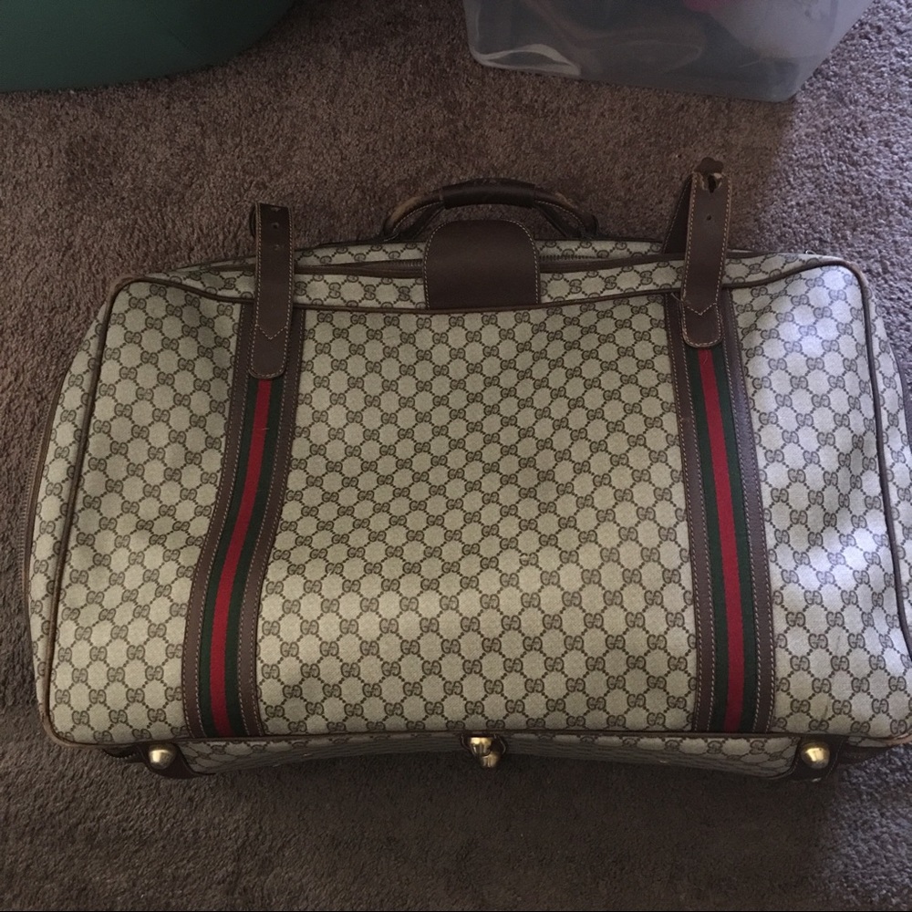 Vintage used GUCCI suitcase