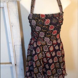Winter Kate Silk Halter Dress Size S