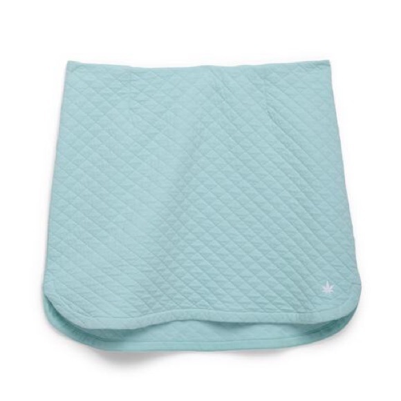 QUILTED SKIRT - AQUA - Picture 2 of 4