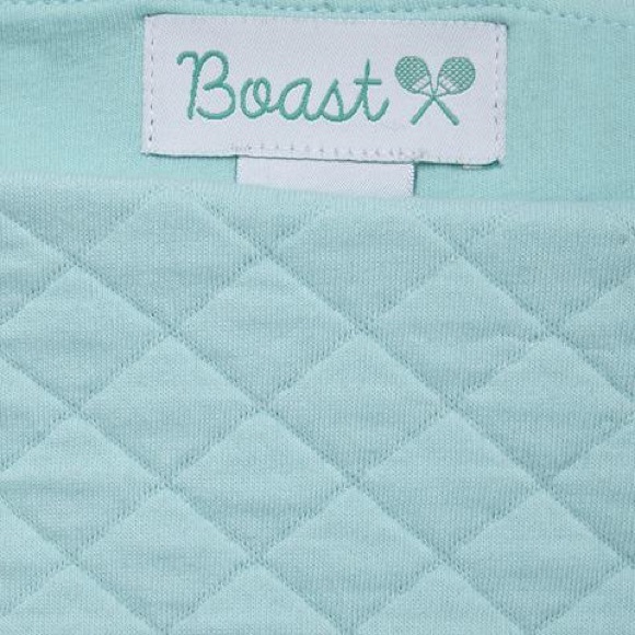 QUILTED SKIRT - AQUA - Picture 3 of 4