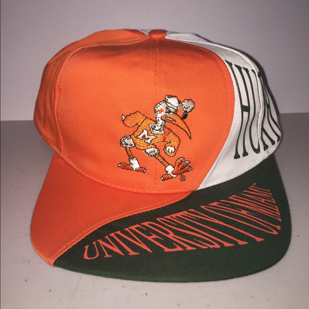 Vintage U of Miami Hurricanes SnapBack Hat Cap