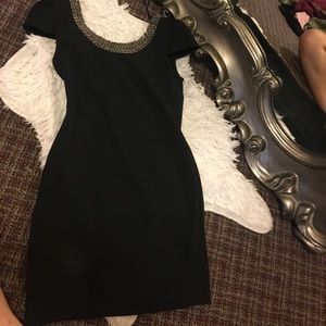 Black mini dress