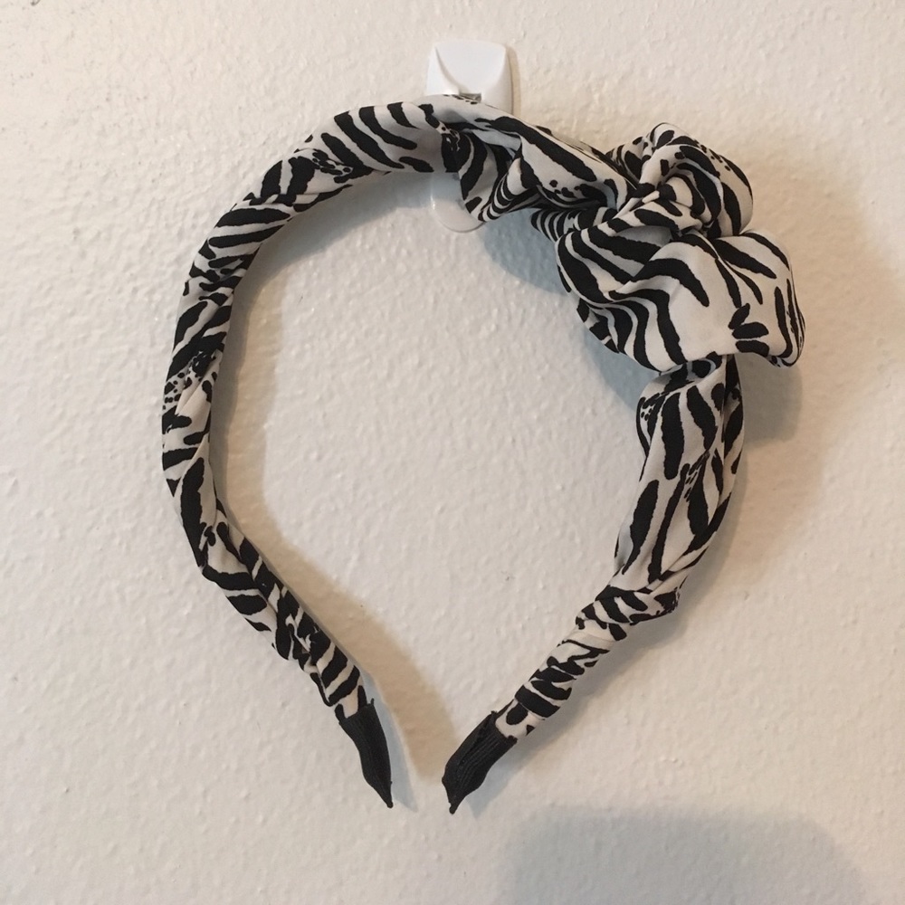 Zebra print headband