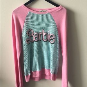 NWOT wildfox Barbie mesh sweatshirt sweater