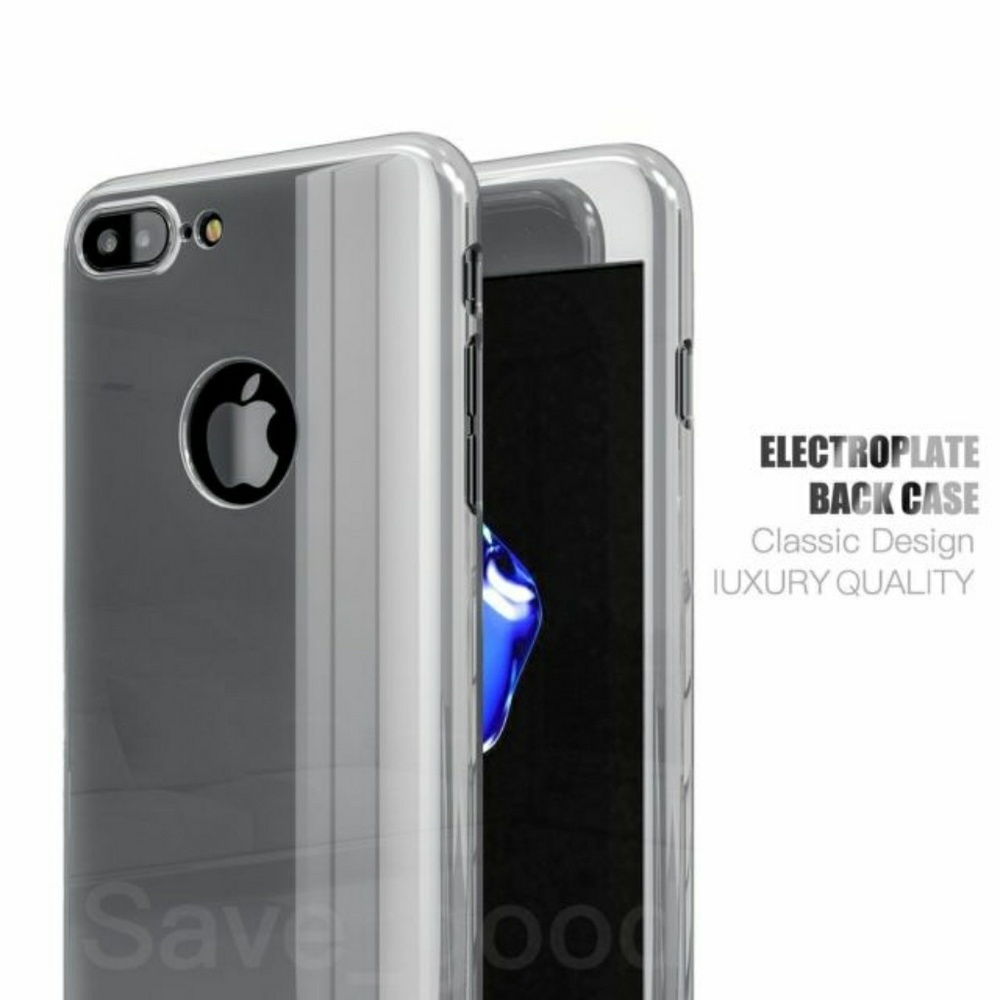 IPhone 7 & 7 Plus Silver Mirror Full Body Case - Picture 3 of 5