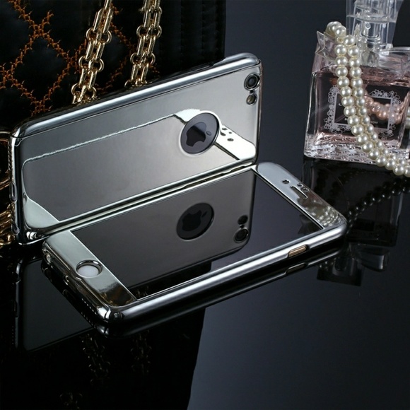 IPhone 7 & 7 Plus Silver Mirror Full Body Case - Picture 2 of 5