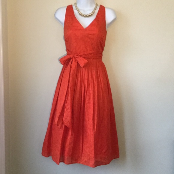 J. Crew Dresses & Skirts - Lovely J Crew 0range cotton dress sz 12