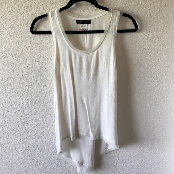 ANGL Tops - White racerback top ANGL Tops - White racerback top