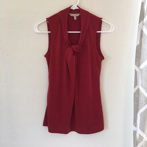 Banana Republic red blouse