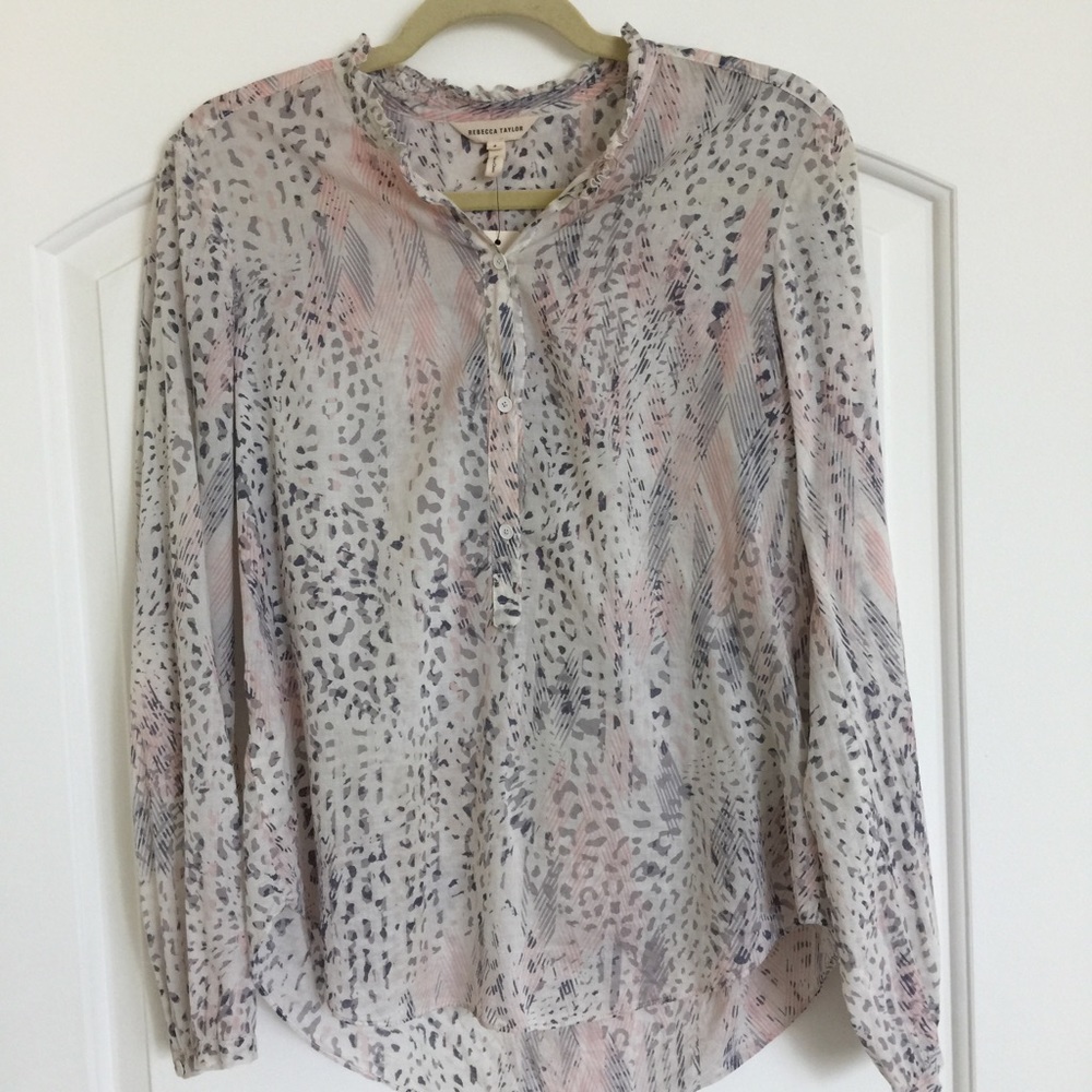 Sale! Rebecca Taylor blossom cotton blouse size 2