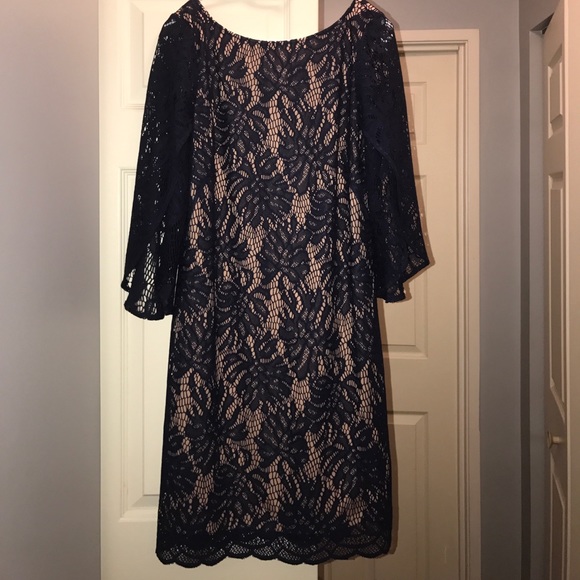 Med Navy Blue Lace Belmont Dress | Poshmark