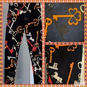 NWOT LuLaRoe OS Skellington Key/ Unicorn Leggings