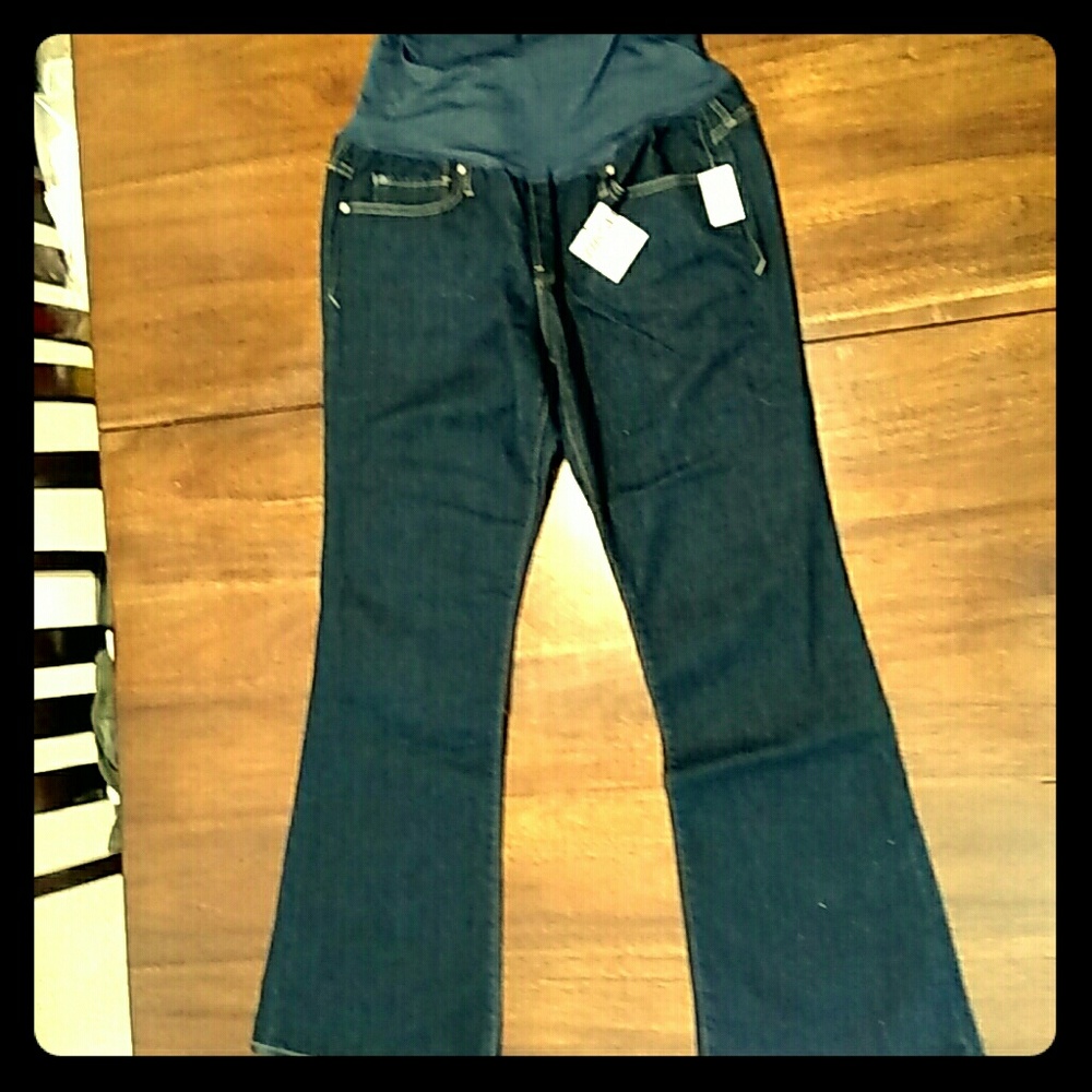 Short Length Gap Maternity Boot Cut Jeans Size 10S