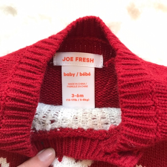 JOE FRESH | NWOT Girls’ Snowflake Print Sweater - Picture 5 of 6