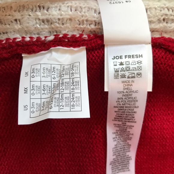 JOE FRESH | NWOT Girls’ Snowflake Print Sweater - Picture 6 of 6