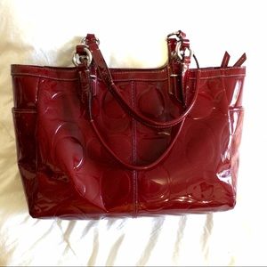 Coach Red tote