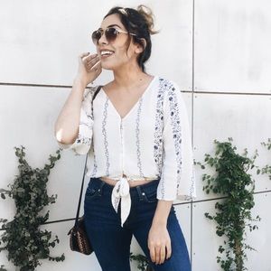 American Eagle Outfitters Tops - Tie up top American Eagle Outfitters Tops - Tie up top